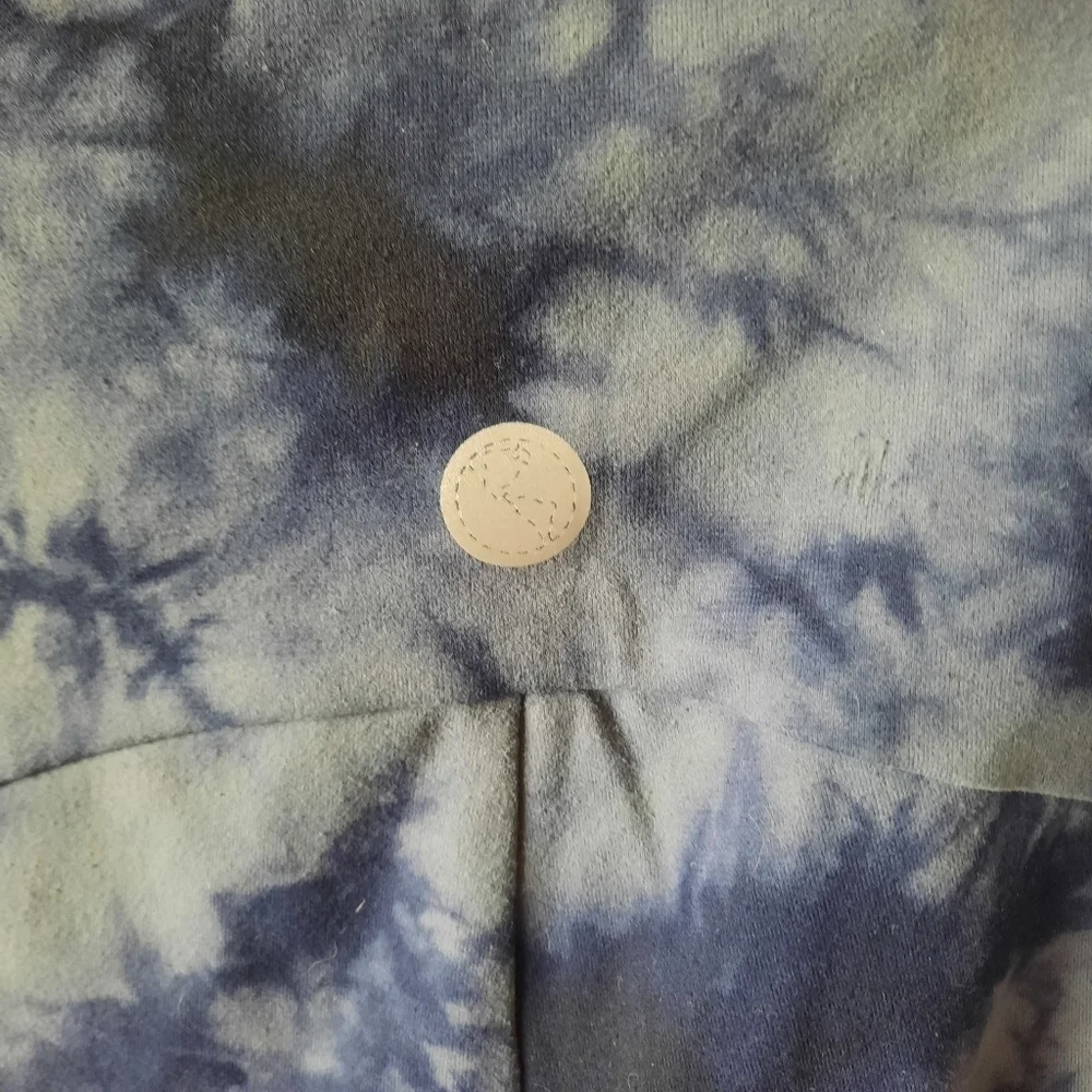 Threads 4 Thought ReActive navy blue gray tie dye maternity leggings size large - Picture 9 of 12